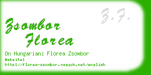 zsombor florea business card